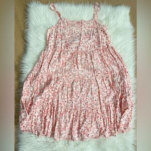 New Woman’s Pink Floral Tiered Sundress - Brand:Old Navy